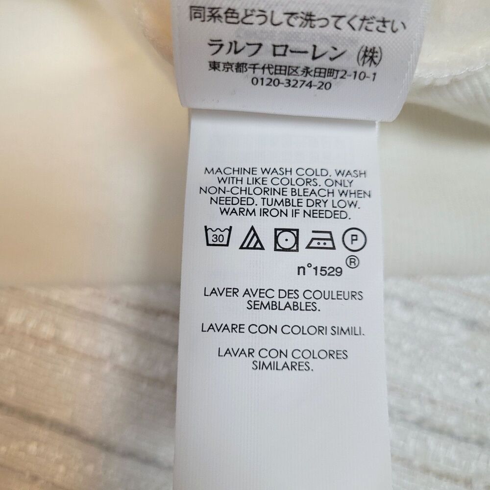 Polo Ralph Lauren Women’s White Turtleneck Cowl Neck Sweatshirt Sz XS/TP - Picture 9 of 13